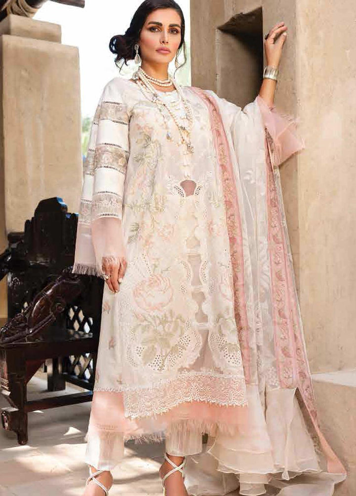 Shiza Hassan Embroidered Lawn Suits Unstitched 3 Piece SH21LL 03-A HEER - Luxury Collection