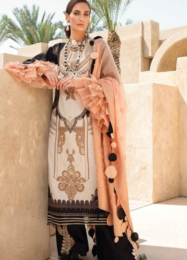 Shiza Hassan Embroidered Lawn Suits Unstitched 3 Piece SH21LL 09-A FATIN - Luxury Collection