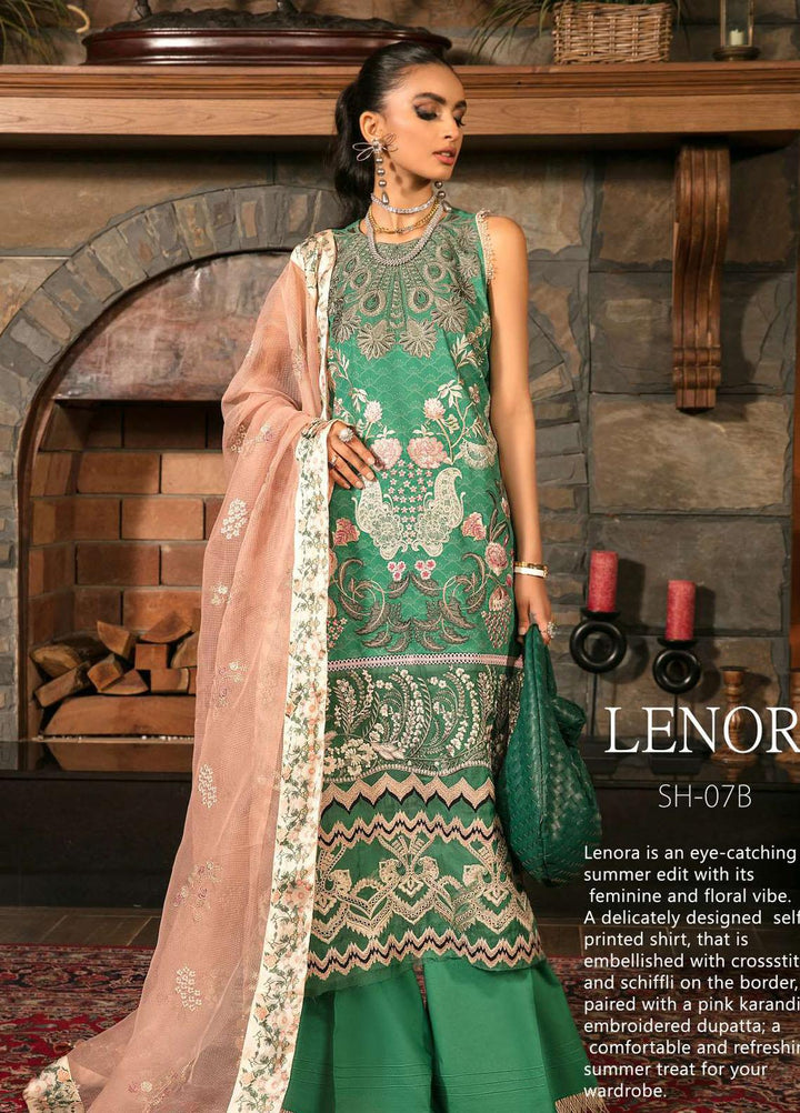 Shiza Hassan Embroidered Lawn Suits Unstitched 3 Piece SH22LEL LENORA - Festive Luxury Collection