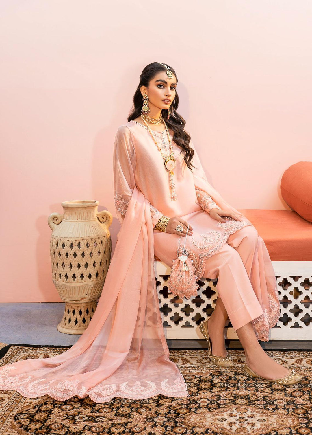 Shurooq Pret  Organza 3 Piece Suit AAMOZE