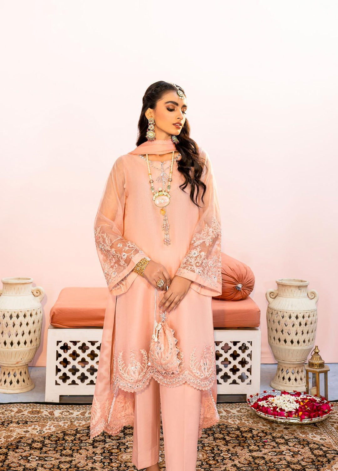 Shurooq Pret  Organza 3 Piece Suit AAMOZE