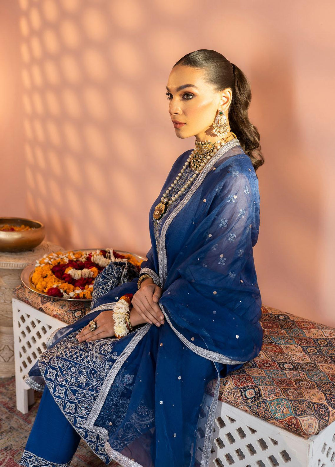 Shurooq Pret  Organza 3 Piece Suit MEHERMA