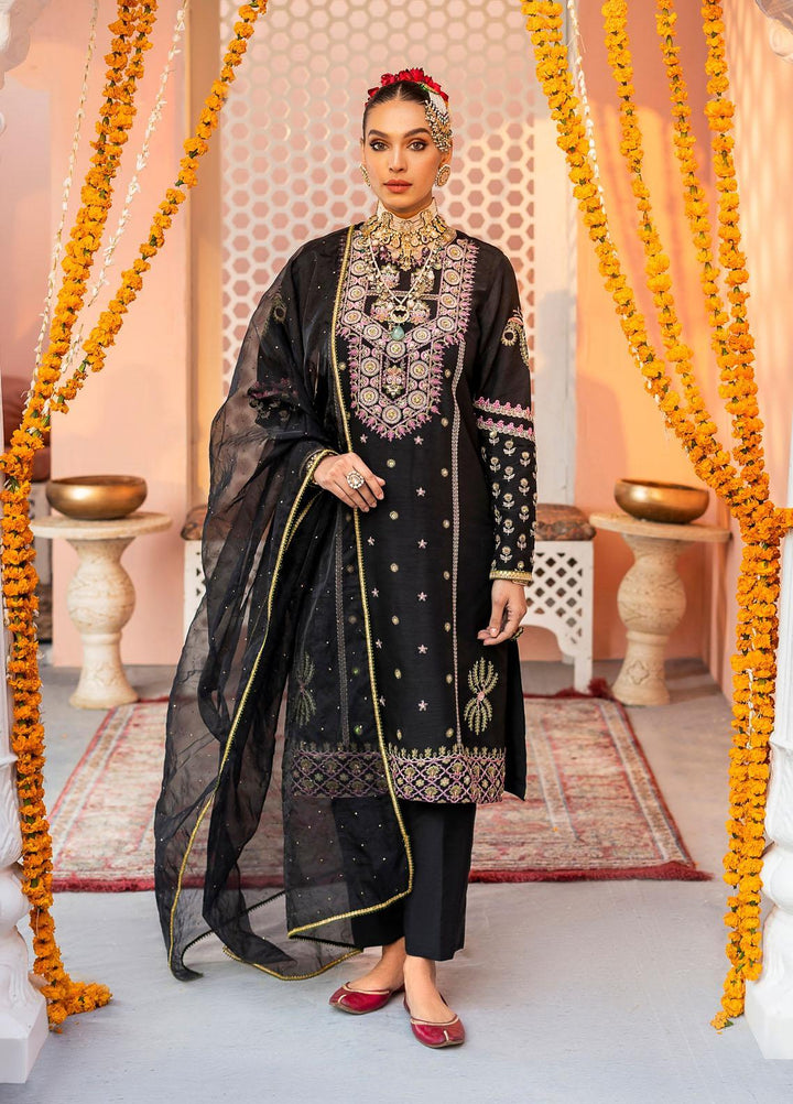 Shurooq Pret  Raw Silk 3 Piece Suit MINA
