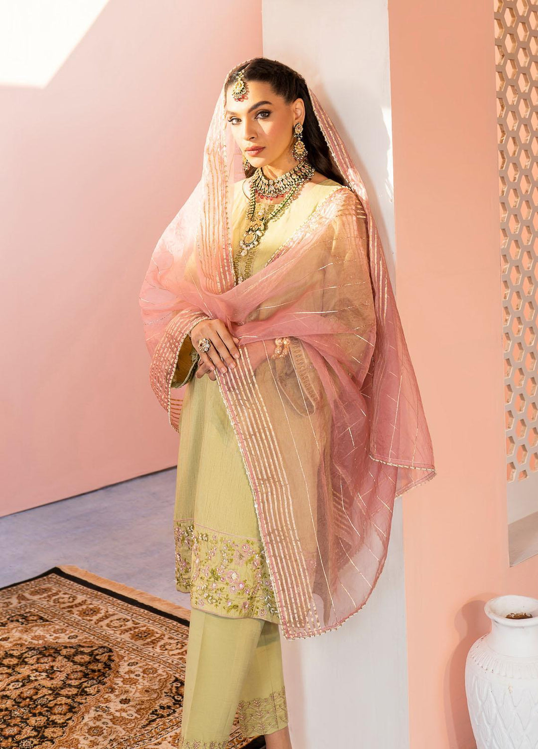 Shurooq Pret  Raw Silk 3 Piece Suit NEHA