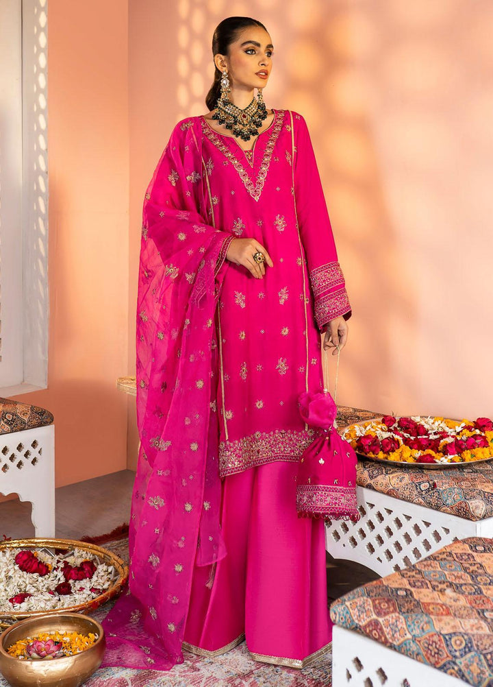 Shurooq Pret  Raw Silk 3 Piece Suit SUKHAN