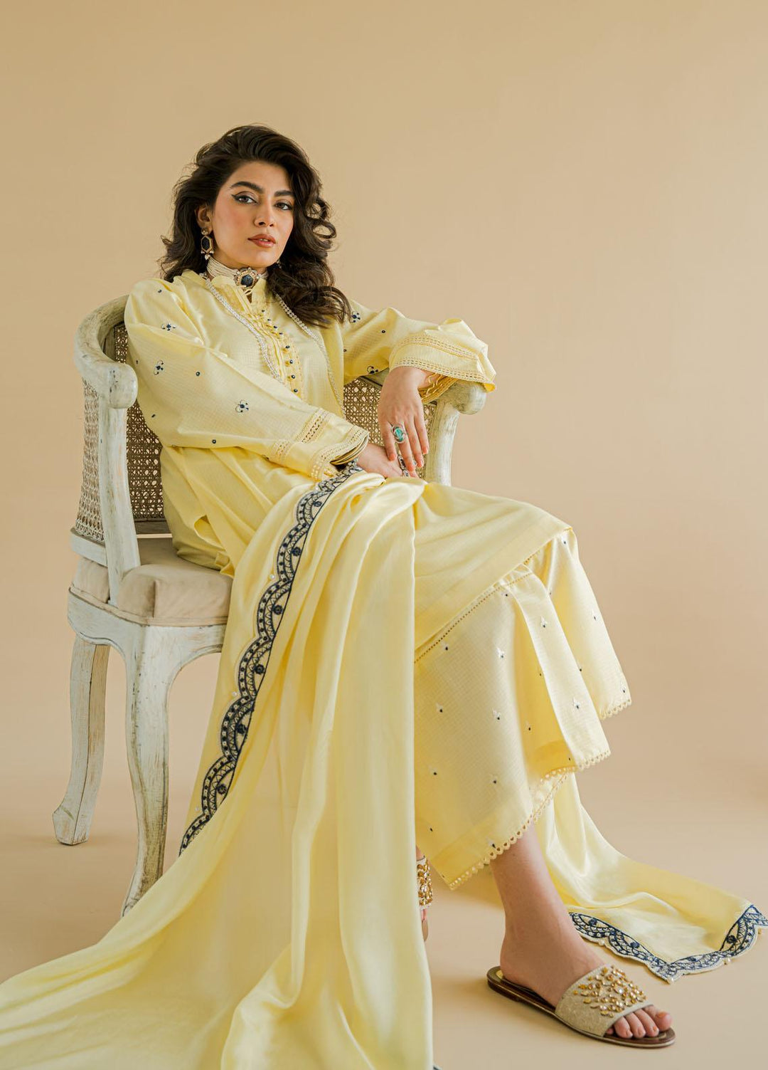 Shurooq Ready to Wear  Cotton 3 Piece Dress C1 D01 Afreen