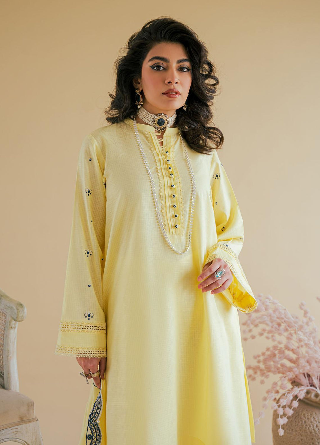 Shurooq Ready to Wear  Cotton 3 Piece Dress C1 D01 Afreen
