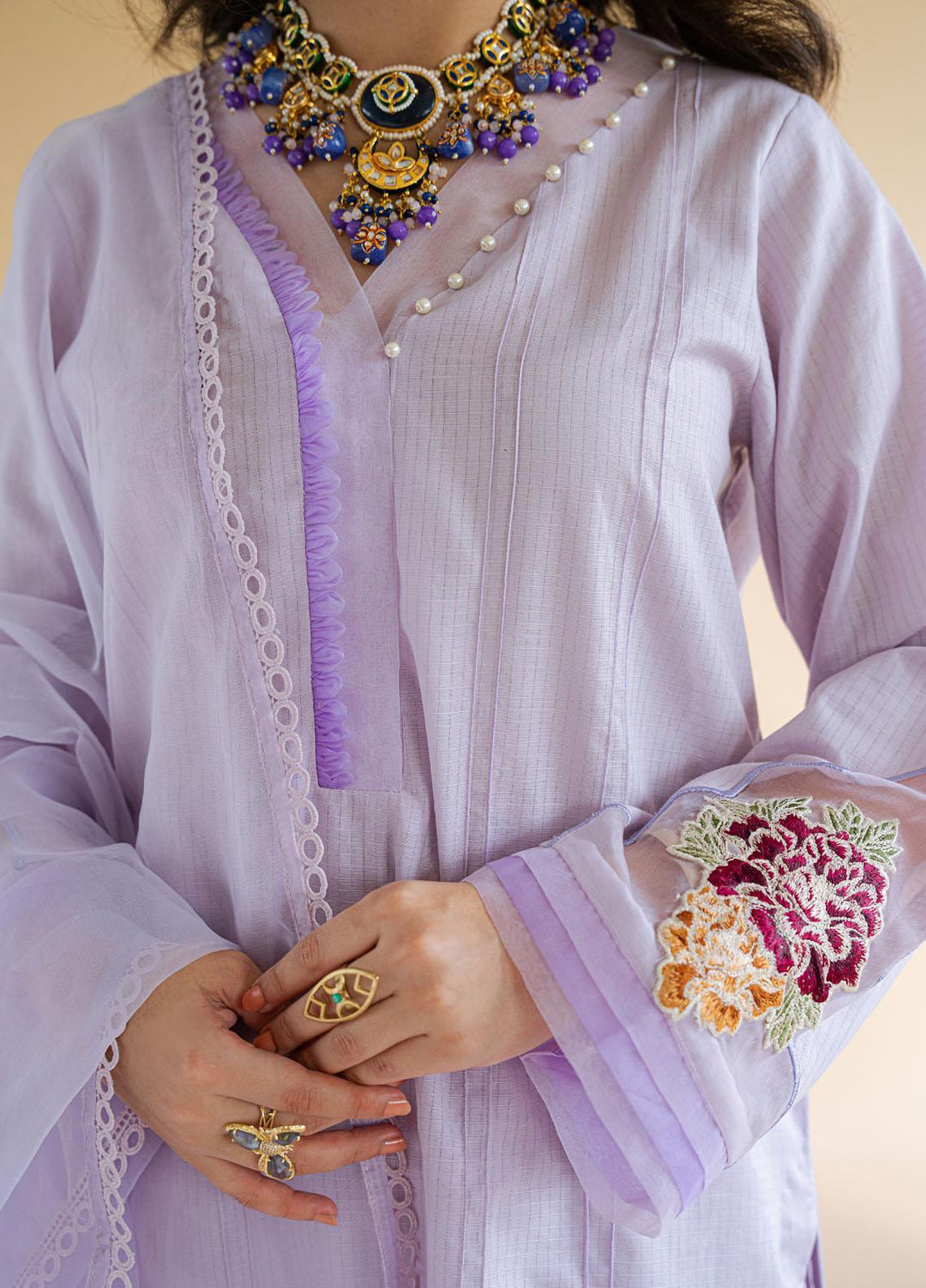 Shurooq Ready to Wear  Cotton 3 Piece Dress C1 D06 Maahru