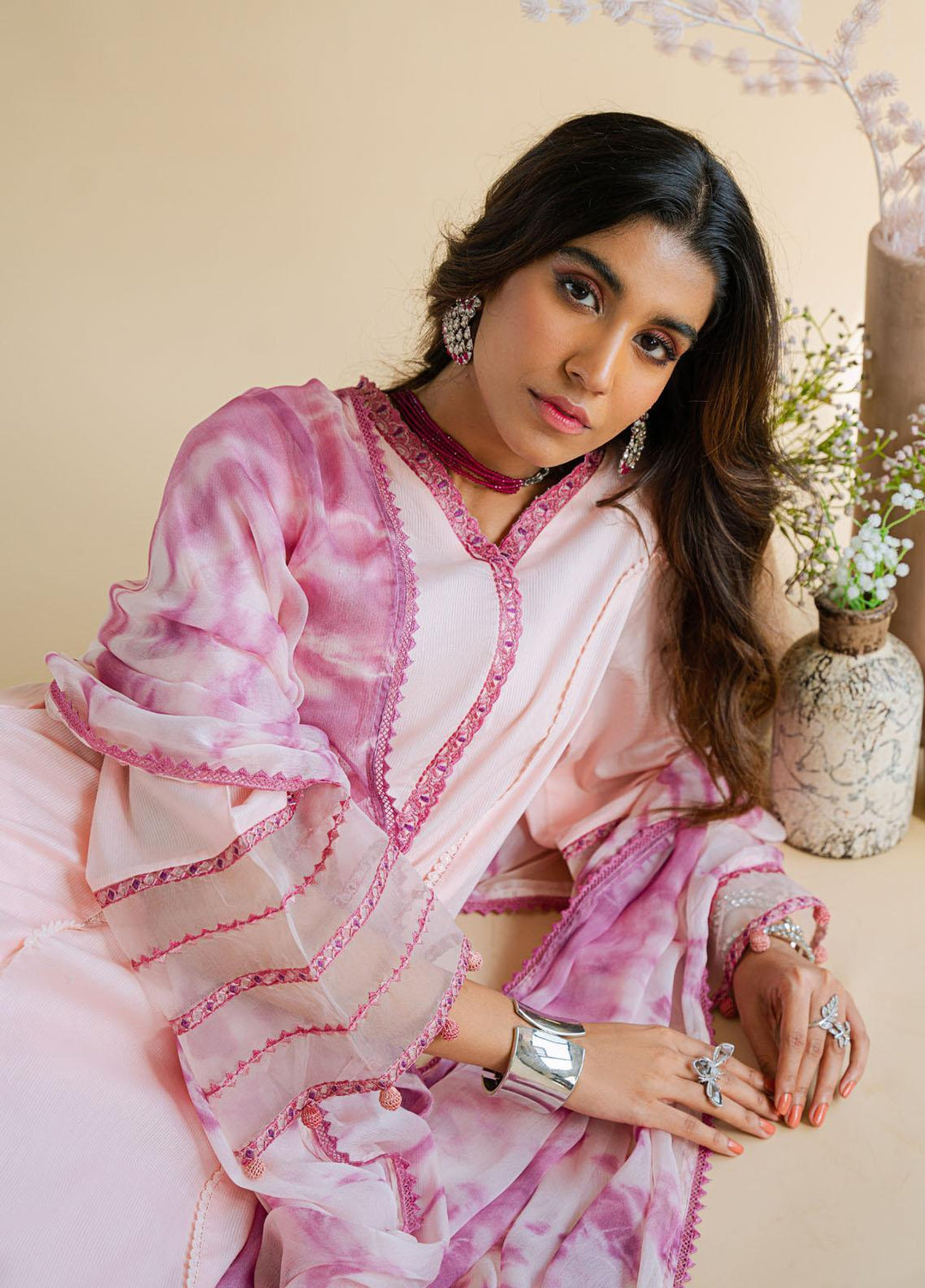 Shurooq Ready to Wear  Cotton 3 Piece Dress C1 D07 Mahjabeen