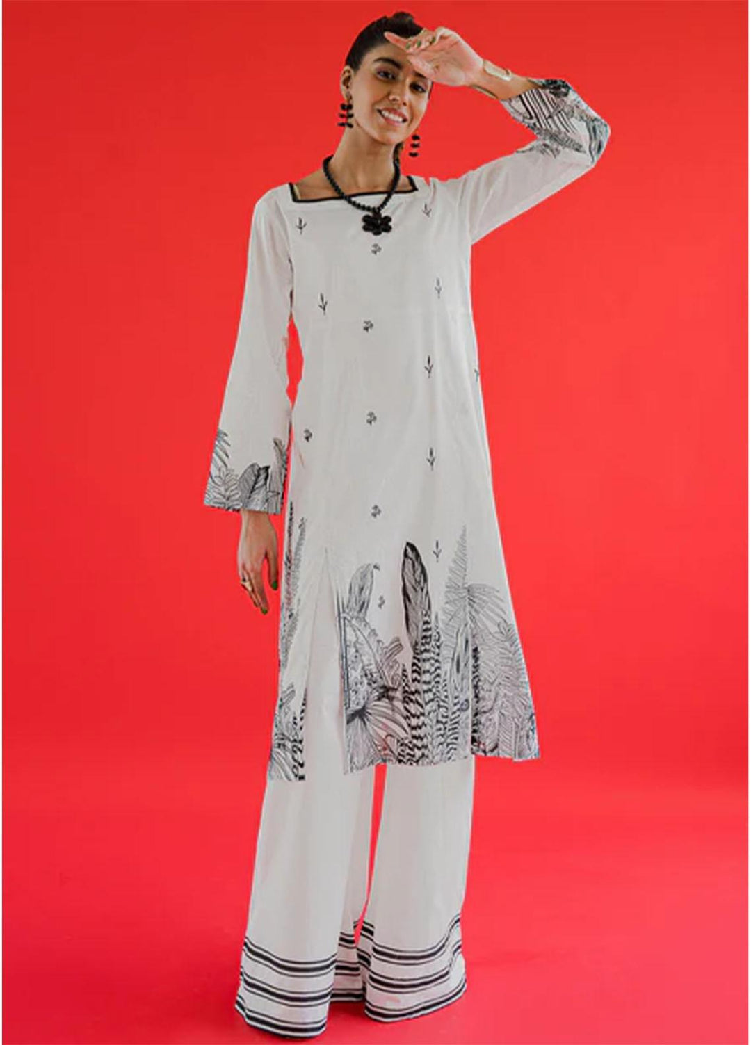 Shurooq Casual Pret  Lawn 2 Piece Dress SHQ23NFT Aurora