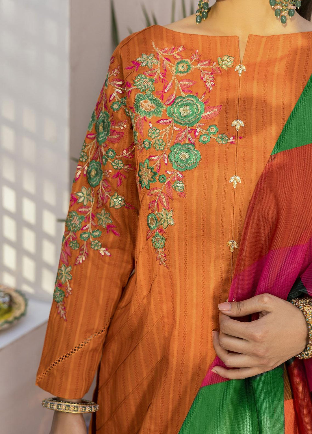 Shurooq Ready to Wear Embroidered Lawn 3 Piece Suit Nargis