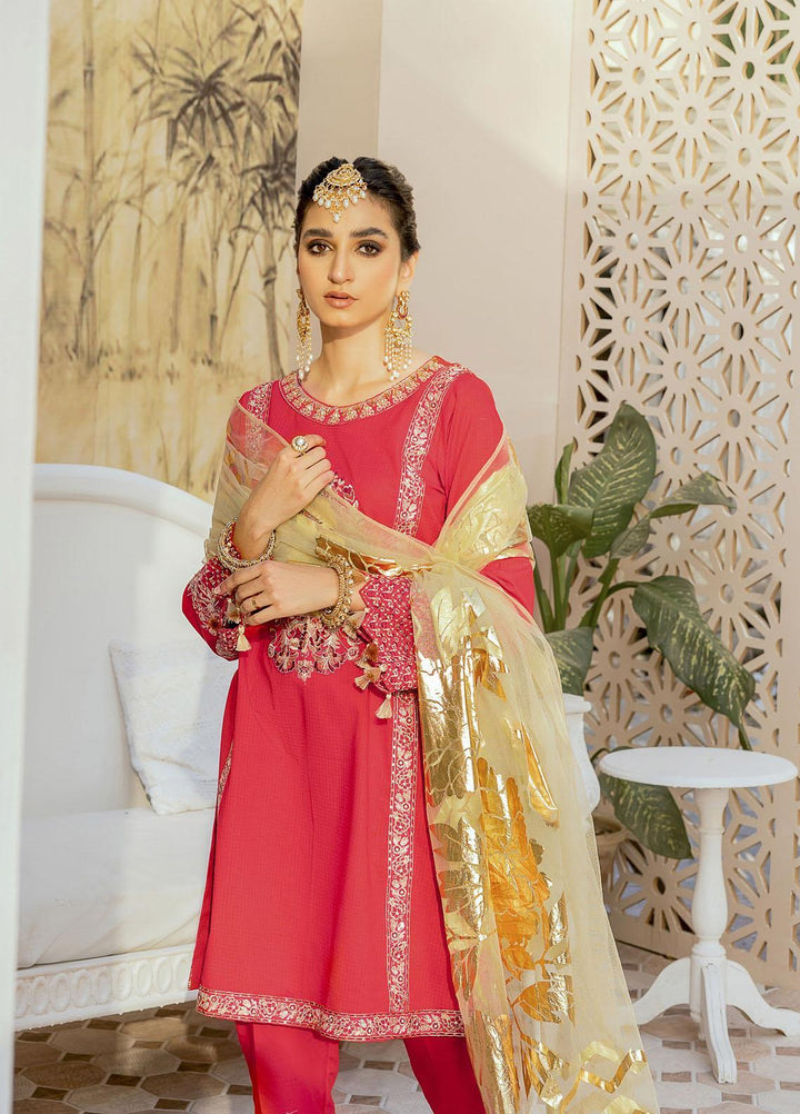 Shurooq Ready to Wear Embroidered Lawn 3 Piece Suit Gulaab