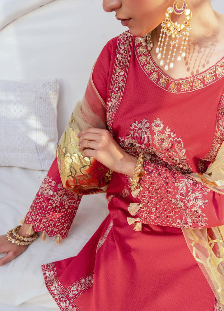 Shurooq Ready to Wear Embroidered Lawn 3 Piece Suit Gulaab