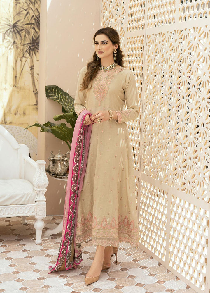 Shurooq Ready to Wear Embroidered Lawn 3 Piece Suit Chashni