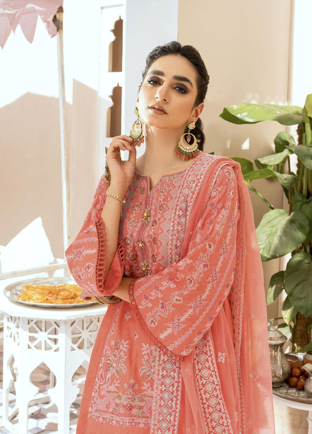 Shurooq Ready to Wear Embroidered Lawn 3 Piece Suit Chambeli