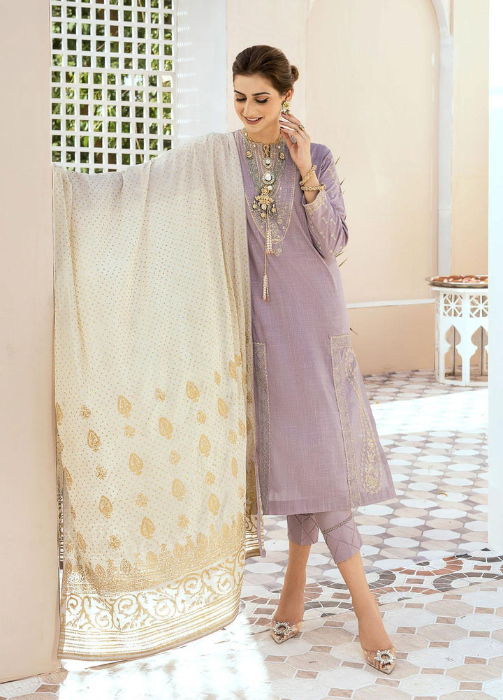 Shurooq Ready to Wear Embroidered Lawn 3 Piece Suit Kundan