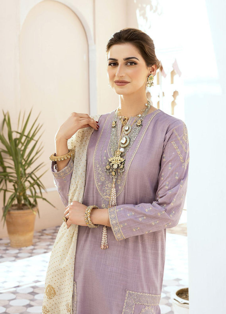 Shurooq Ready to Wear Embroidered Lawn 3 Piece Suit Kundan