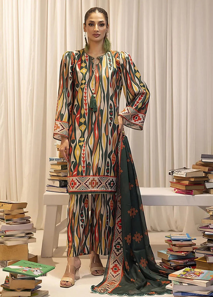Sibel by Salitex Printed Lawn Suit Unstitched 3 Piece SUN24S SUNW24ASI013UT - Festive Collection