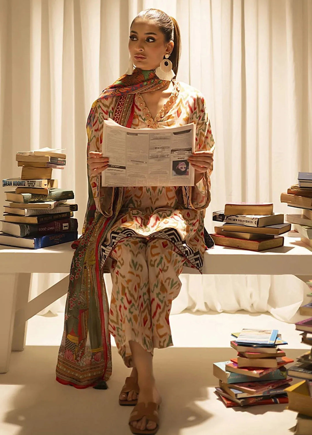 Sibel by Salitex Printed Lawn Suit Unstitched 3 Piece SUN24S SUNW24ASI014UT - Festive Collection