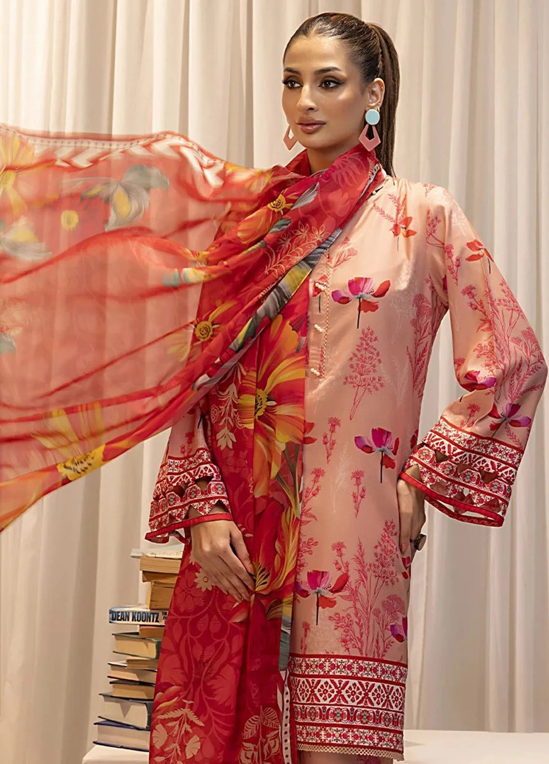 Sibel by Salitex Printed Lawn Suit Unstitched 3 Piece SUN24S SUNW24ASI015UT - Festive Collection