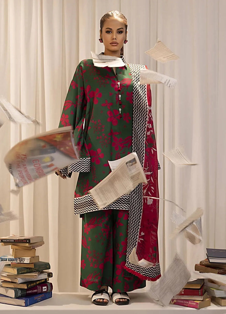 Sibel by Salitex Printed Lawn Suit Unstitched 3 Piece SUN24S SUNW24ASI016UT - Festive Collection