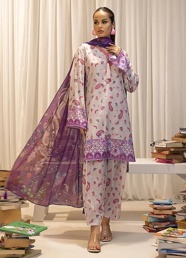 Sibel by Salitex Printed Lawn Suit Unstitched 3 Piece SUN24S SUNW24ASI017UT - Festive Collection