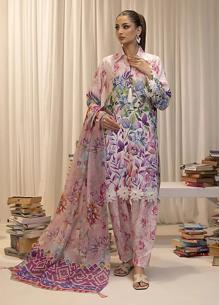 Sibel by Salitex Printed Lawn Suit Unstitched 3 Piece SUN24S SUNW24ASI019UT - Festive Collection