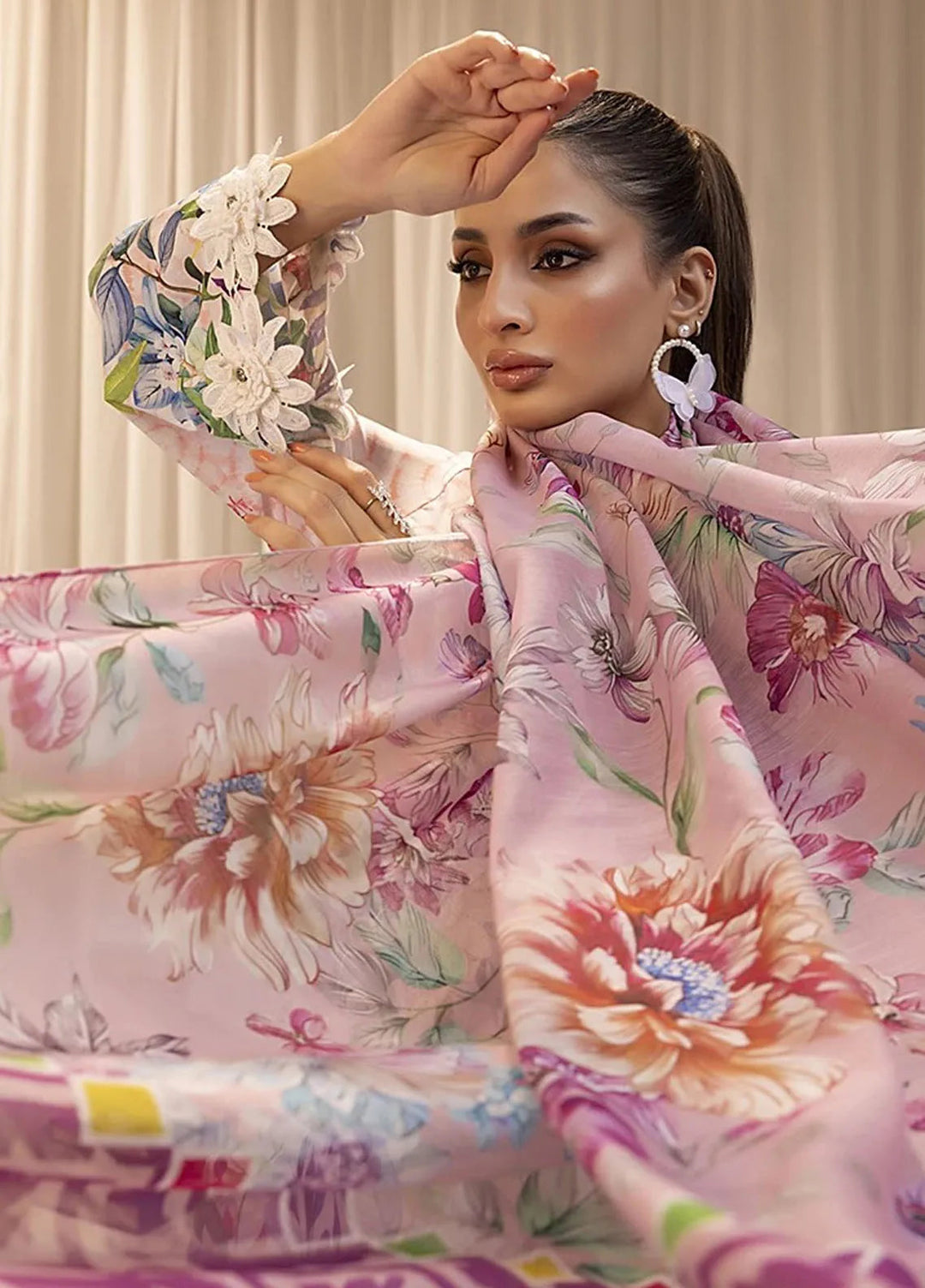 Sibel by Salitex Printed Lawn Suit Unstitched 3 Piece SUN24S SUNW24ASI019UT - Festive Collection