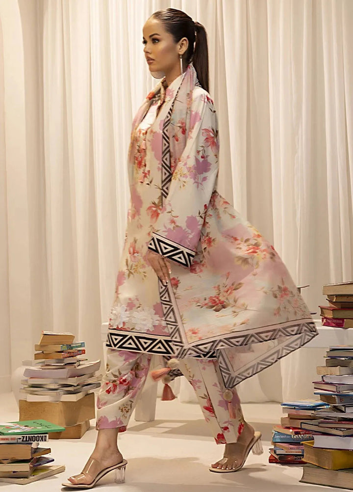 Sibel by Salitex Printed Lawn Suit Unstitched 3 Piece SUN24S SUNW24ASI021UT - Festive Collection
