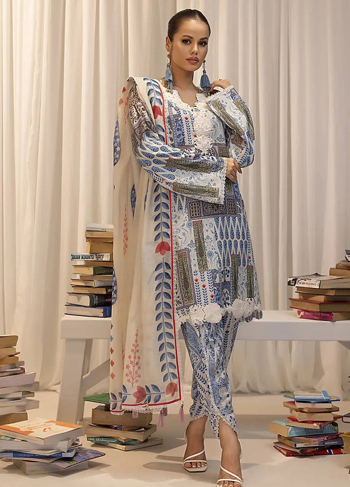 Sibel by Salitex Printed Lawn Suit Unstitched 3 Piece SUN24S SUNW24ASI023UT - Festive Collection