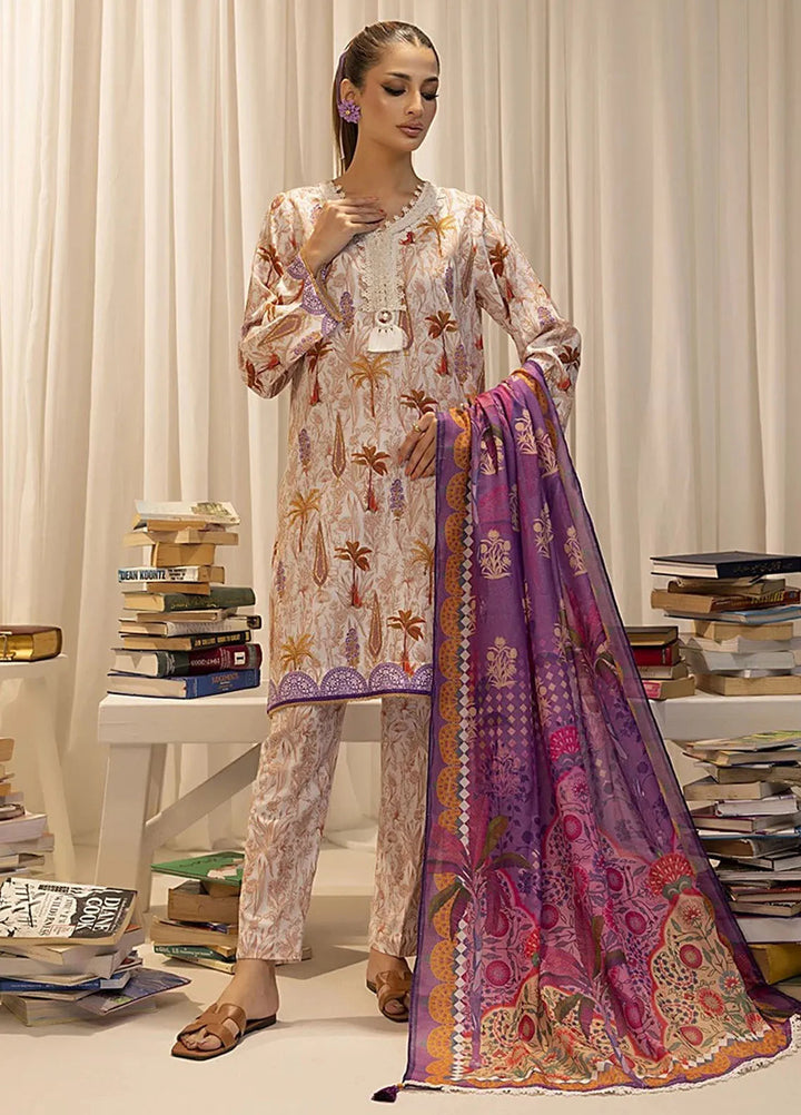 Sibel by Salitex Printed Lawn Suit Unstitched 3 Piece SUN24S SUNW24ASI024UT - Festive Collection