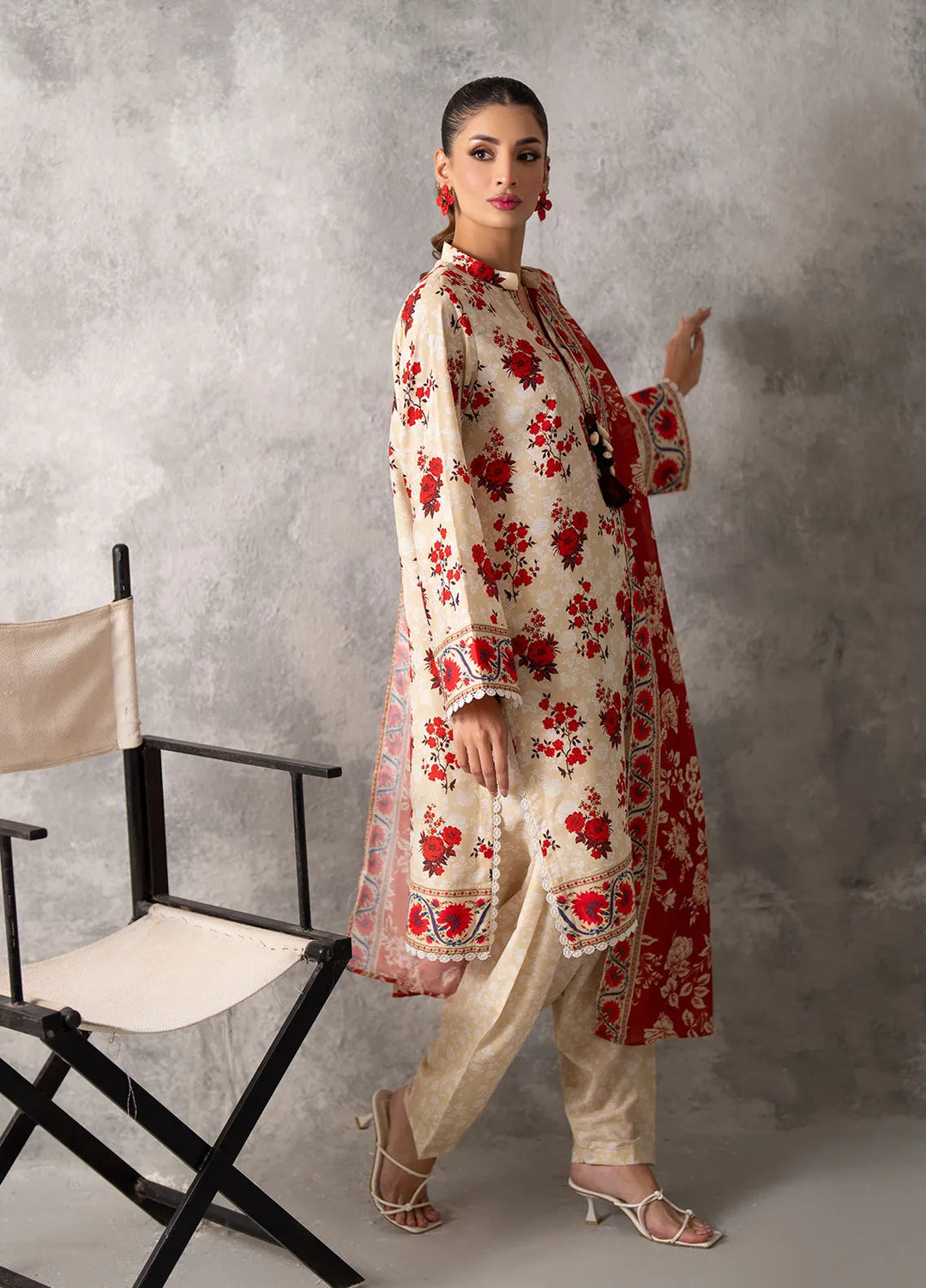 Sibel by Salitex Printed Lawn Suit Unstitched 3 Piece SUNW24ASI025UT - Summer Collection