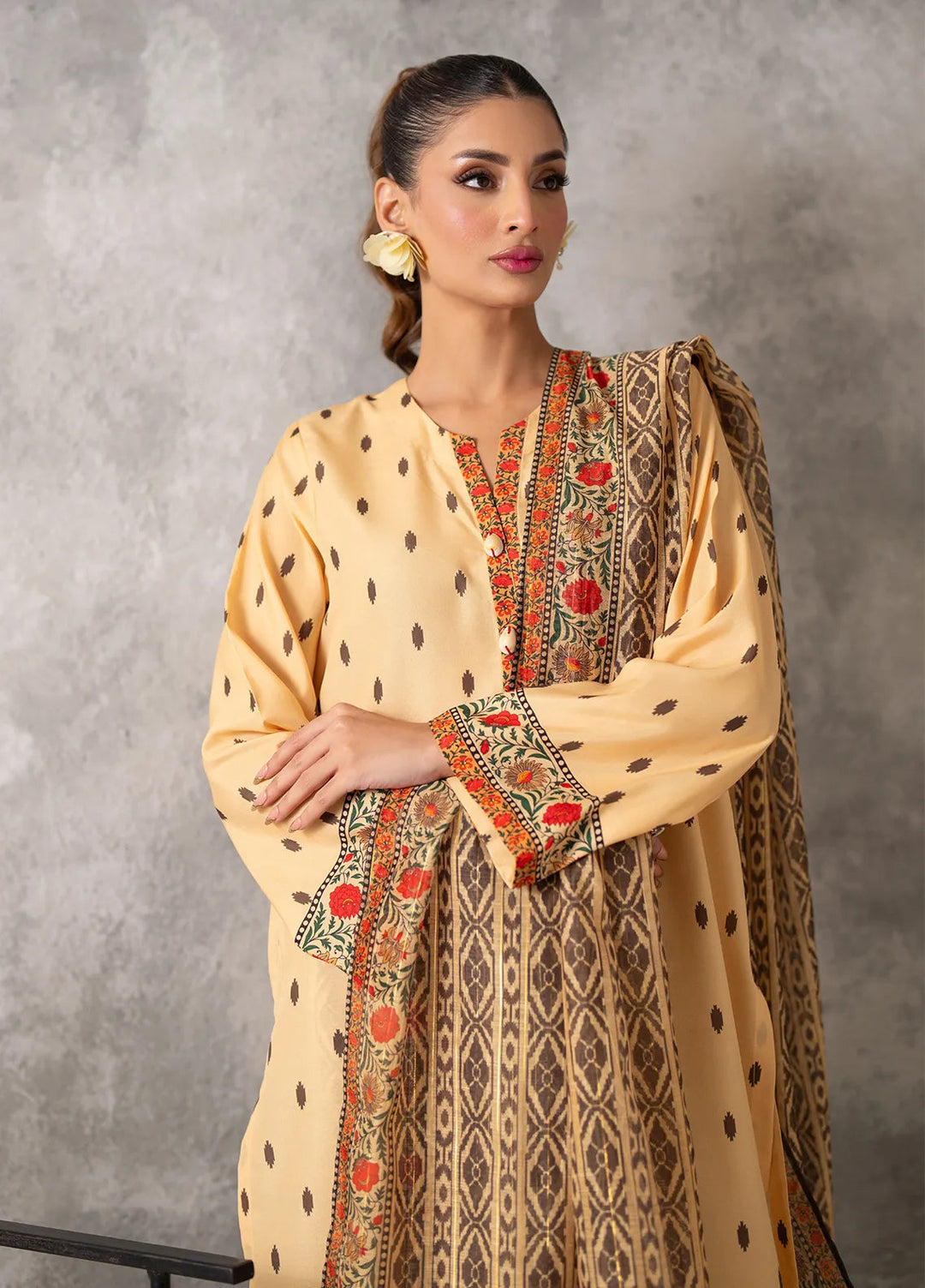 Sibel by Salitex Printed Lawn Suit Unstitched 3 Piece SUNW24ASI027UT - Summer Collection