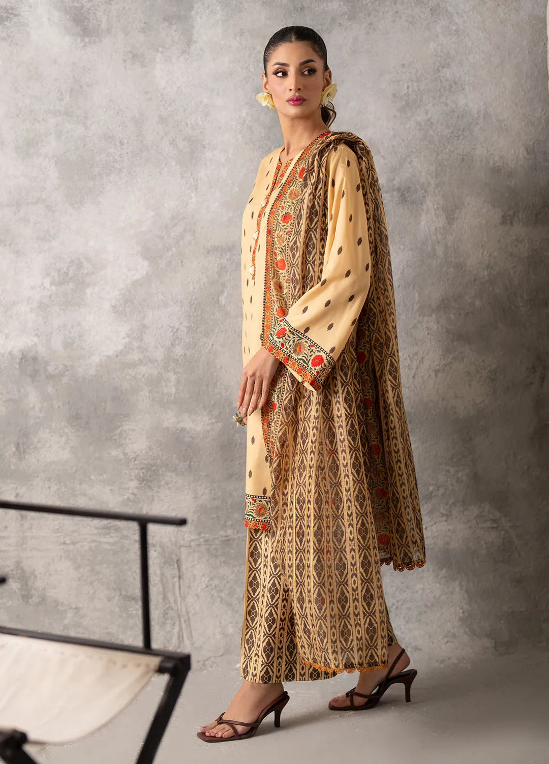 Sibel by Salitex Printed Lawn Suit Unstitched 3 Piece SUNW24ASI027UT - Summer Collection
