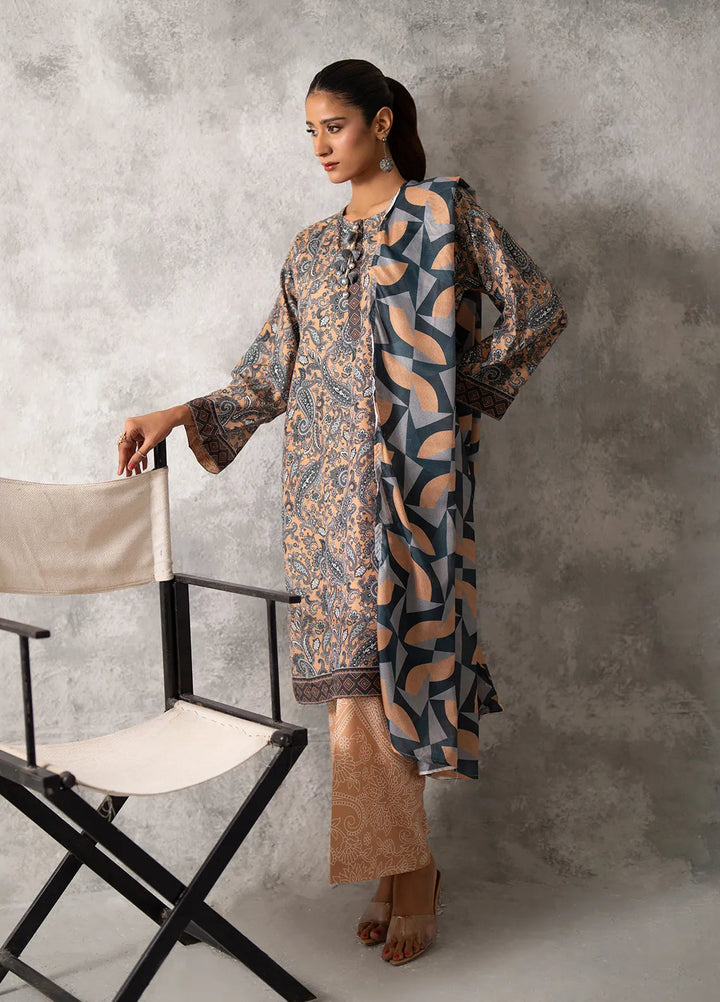 Sibel by Salitex Printed Lawn Suit Unstitched 3 Piece SUNW24ASI029UT - Summer Collection