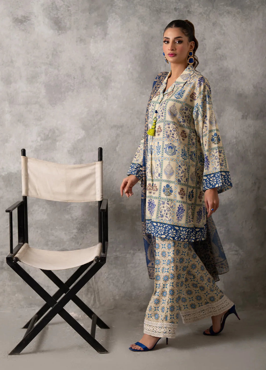 Sibel by Salitex Printed Lawn Suit Unstitched 3 Piece SUNW24ASI034UT - Summer Collection
