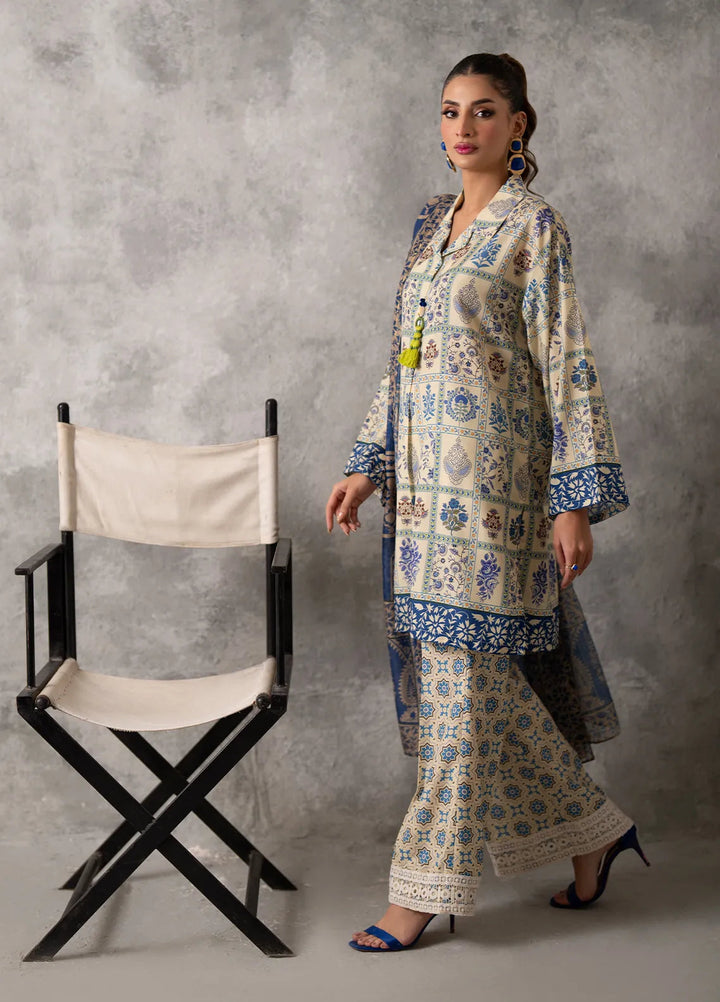 Sibel by Salitex Printed Lawn Suit Unstitched 3 Piece SUNW24ASI034UT - Summer Collection