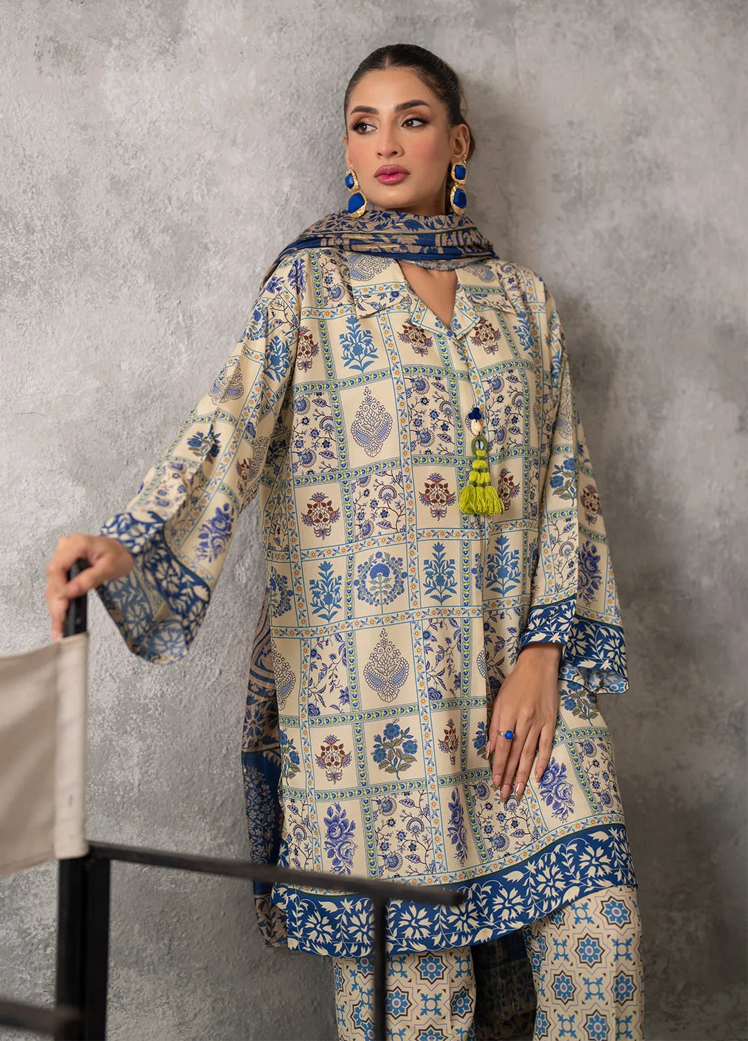 Sibel by Salitex Printed Lawn Suit Unstitched 3 Piece SUNW24ASI034UT - Summer Collection