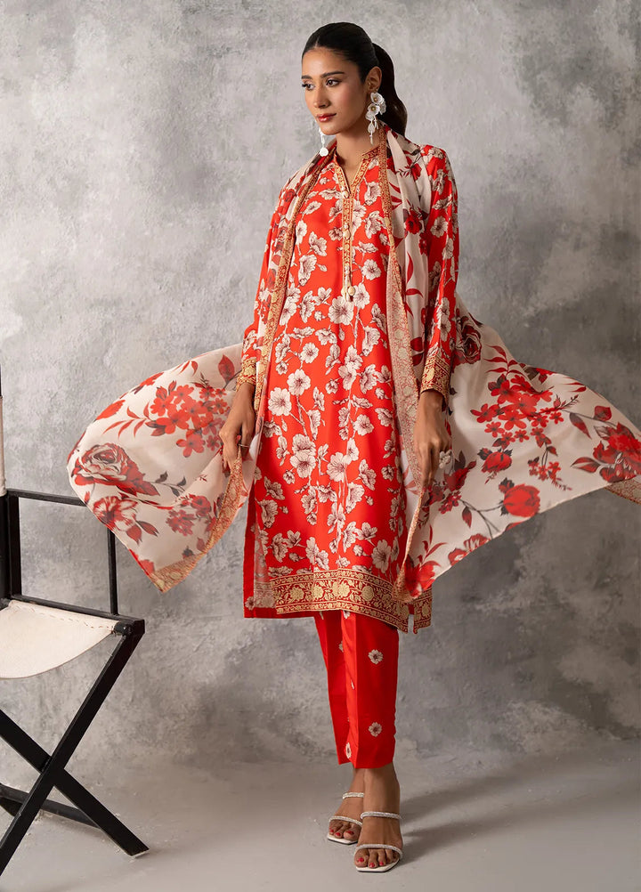 Sibel by Salitex Printed Lawn Suit Unstitched 3 Piece SUNW24ASI035UT - Summer Collection