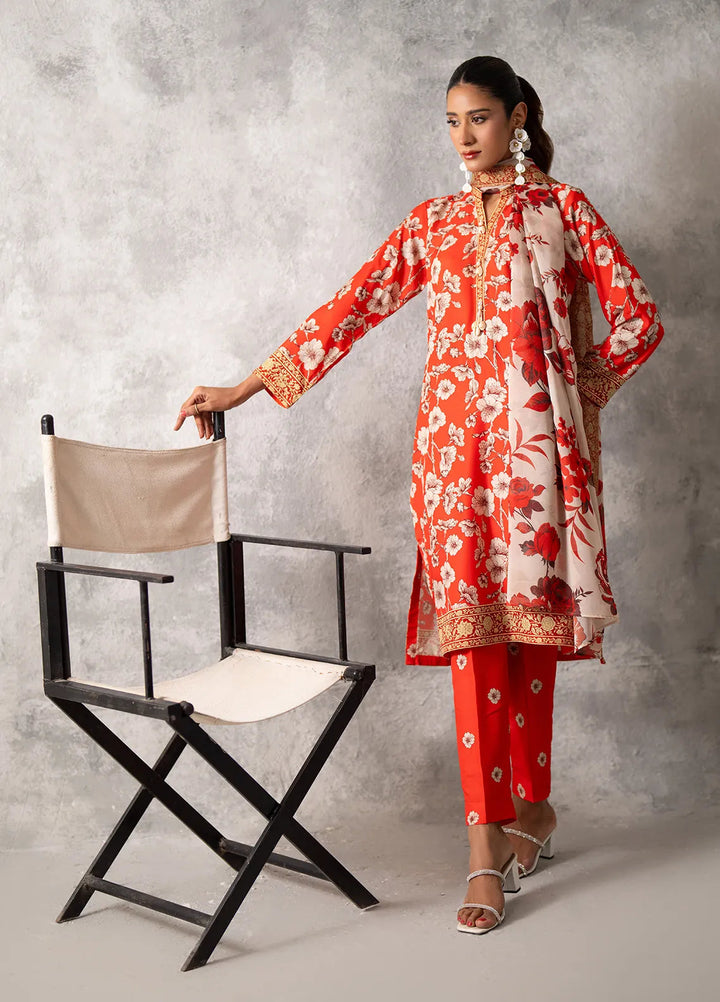 Sibel by Salitex Printed Lawn Suit Unstitched 3 Piece SUNW24ASI035UT - Summer Collection