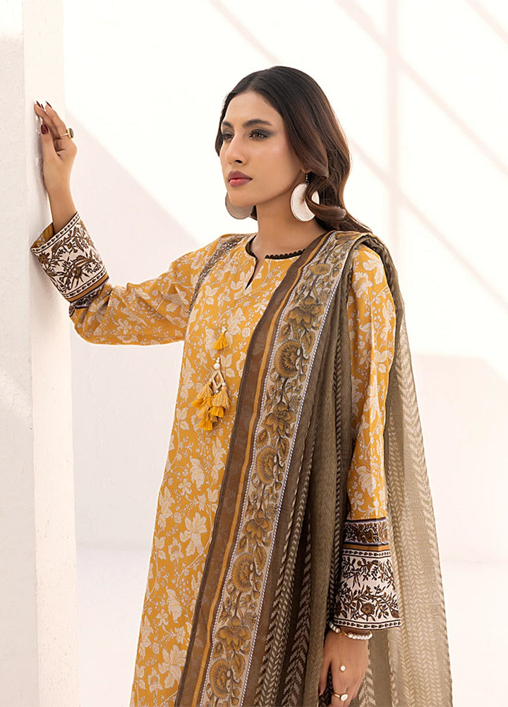 Sibel by Salitex Printed Silk Lawn Suits Unstitched 3 Piece SUNS25ASI090UT - Summer Collection