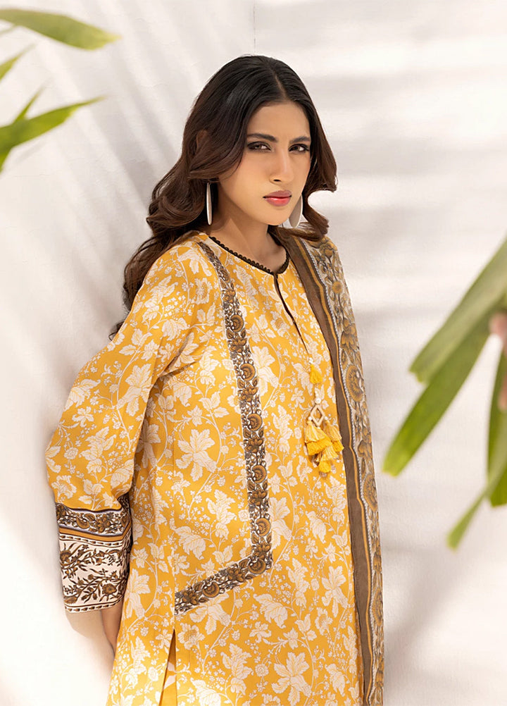 Sibel by Salitex Printed Silk Lawn Suits Unstitched 3 Piece SUNS25ASI090UT - Summer Collection