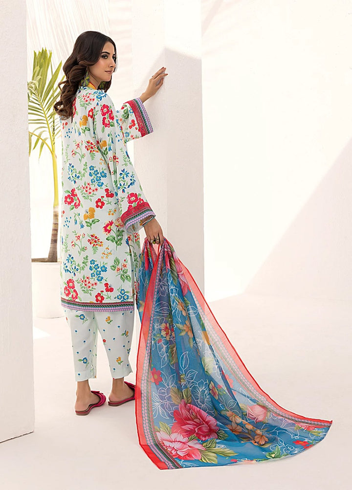 Sibel by Salitex Printed Silk Lawn Suits Unstitched 3 Piece SUNS25ASI091UT - Summer Collection