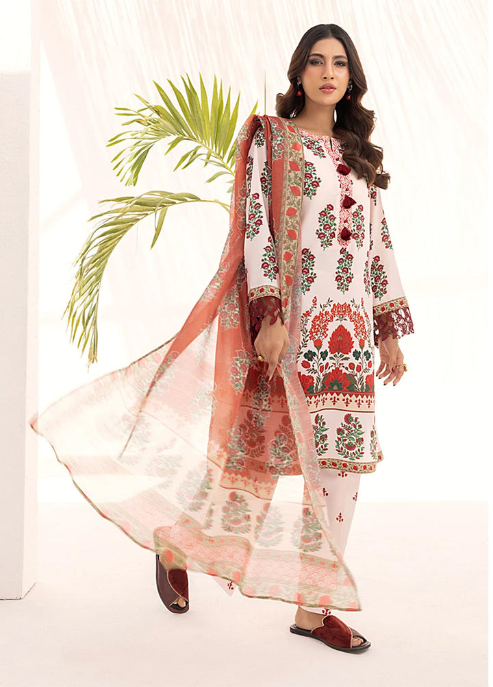 Sibel by Salitex Printed Silk Lawn Suits Unstitched 3 Piece SUNS25ASI093UT - Summer Collection