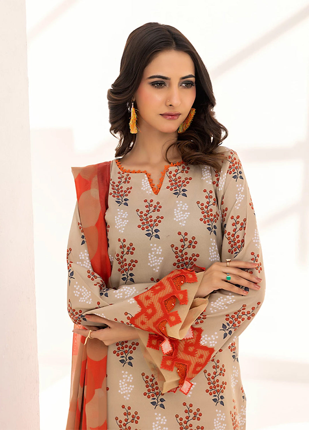Sibel by Salitex Printed Silk Lawn Suits Unstitched 3 Piece SUNS25ASI098UT - Summer Collection