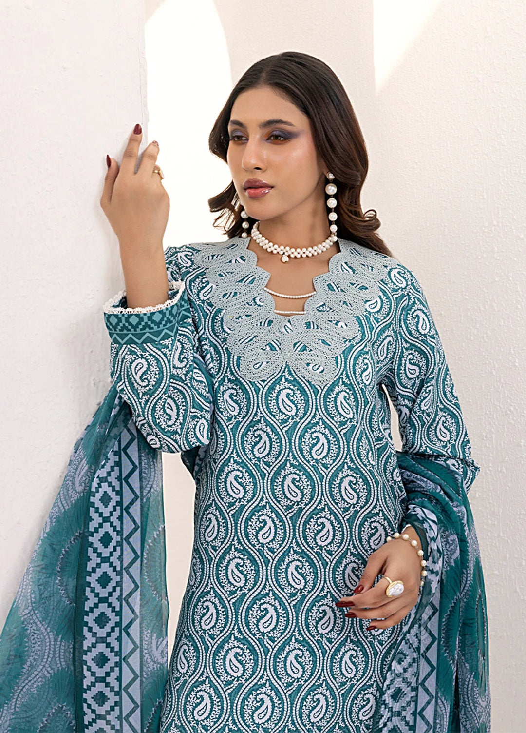 Sibel by Salitex Printed Silk Lawn Suits Unstitched 3 Piece SUNS25ASI110UT - Summer Collection