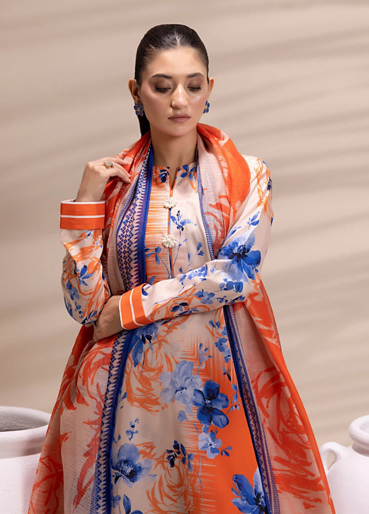 Sibel by Salitex Printed Silk Lawn Suits Unstitched 3 Piece SUNS25ASI160UT - Summer Collection