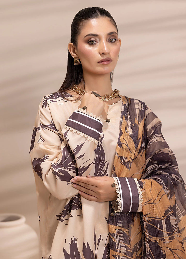 Sibel by Salitex Printed Silk Lawn Suits Unstitched 3 Piece SUNS25ASI163UT - Summer Collection