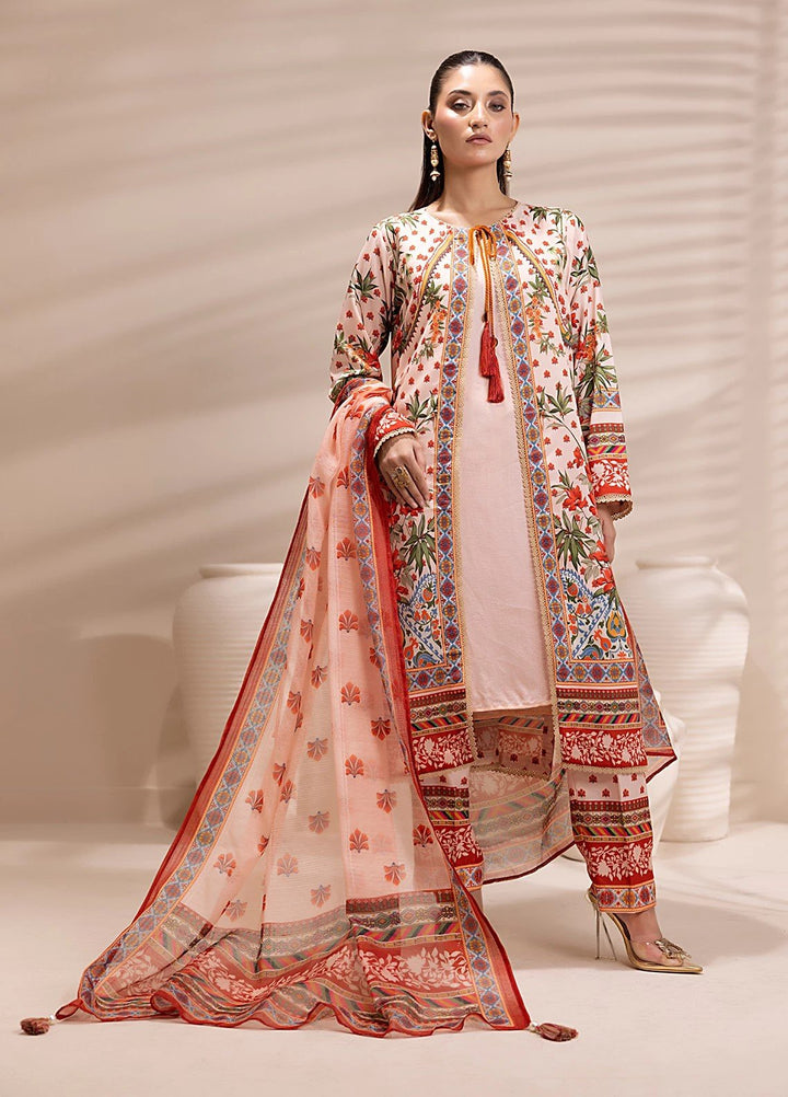 Sibel by Salitex Printed Silk Lawn Suits Unstitched 3 Piece SUNS25ASI167UT - Summer Collection