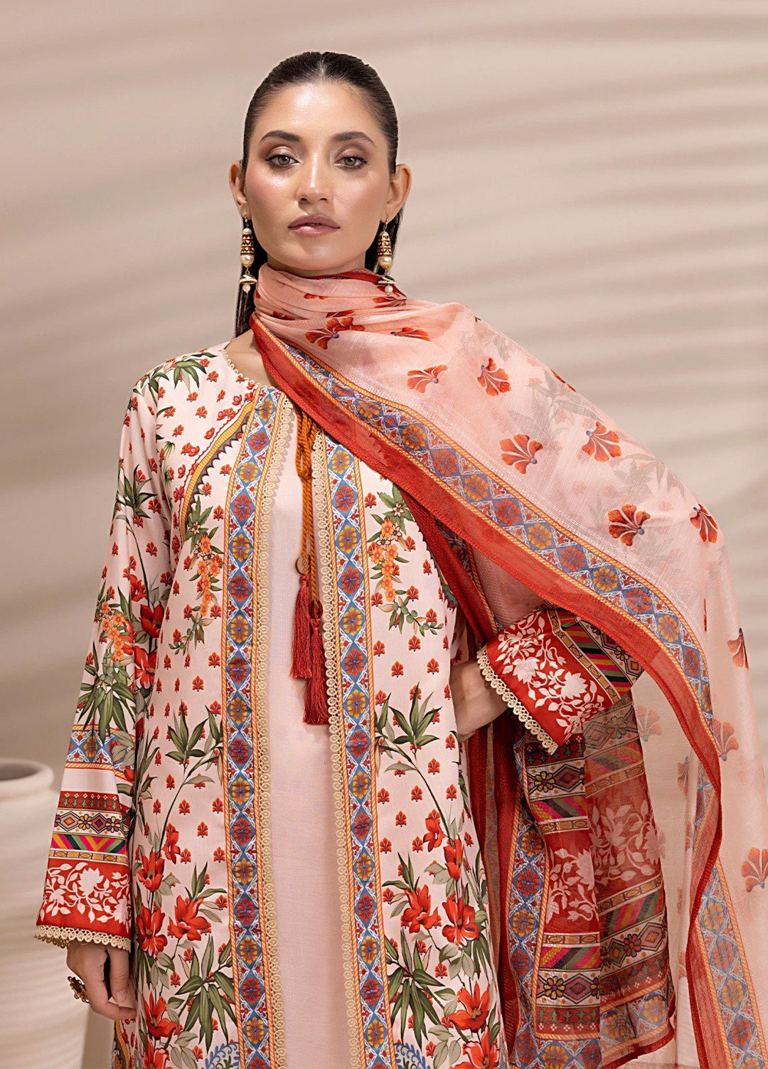 Sibel by Salitex Printed Silk Lawn Suits Unstitched 3 Piece SUNS25ASI167UT - Summer Collection
